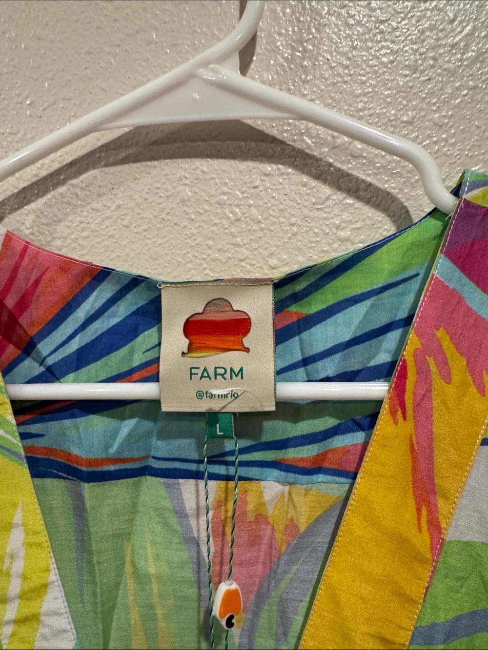 FARM Rio Rainbow Leafs Multi-Color, Beaded Button Romper - Picture 4 of 8